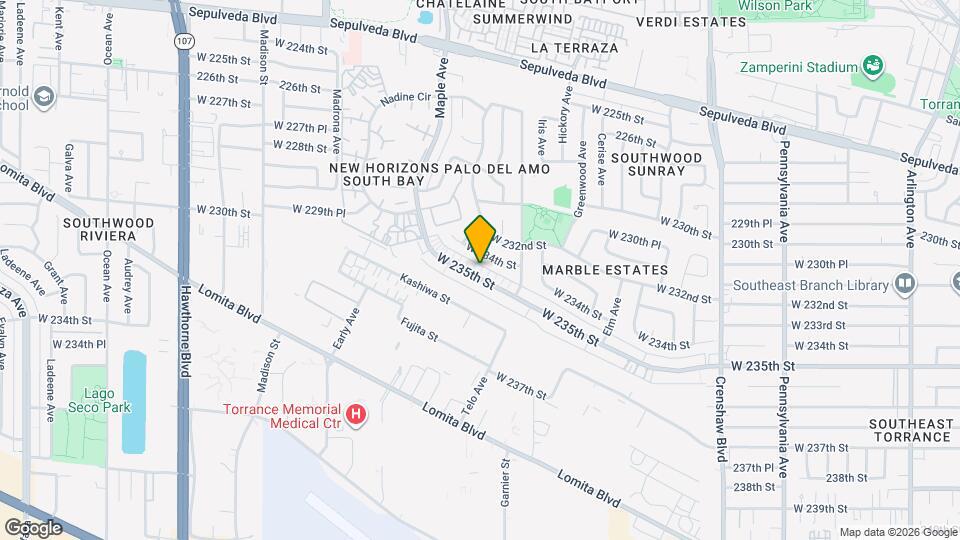 2909 W 235th St Map and Location Details