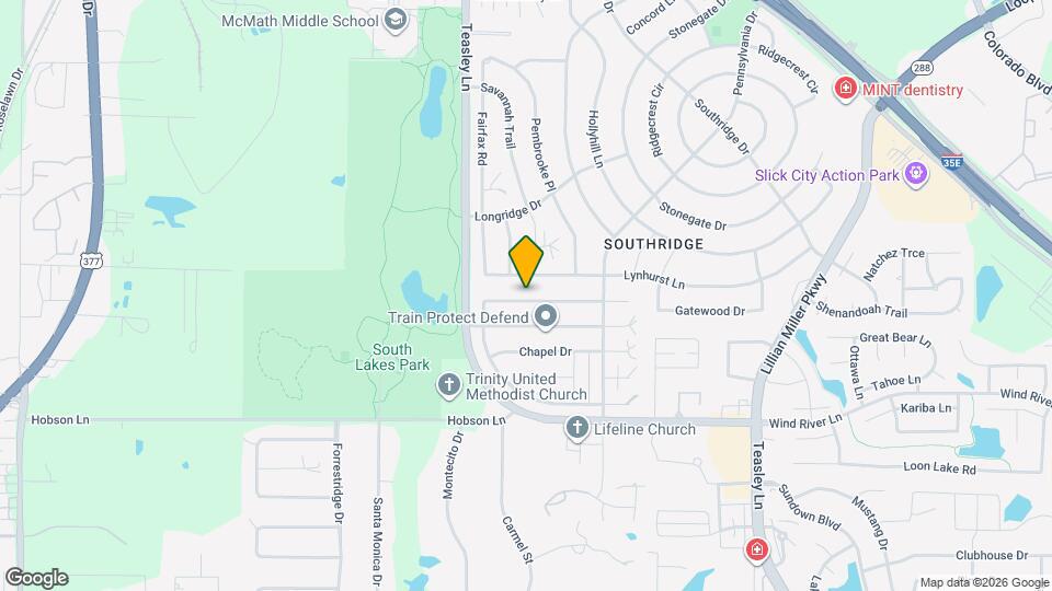 825 Skylark Dr Map and Location Details