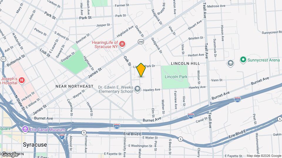 220 Delhi St Map and Location Details