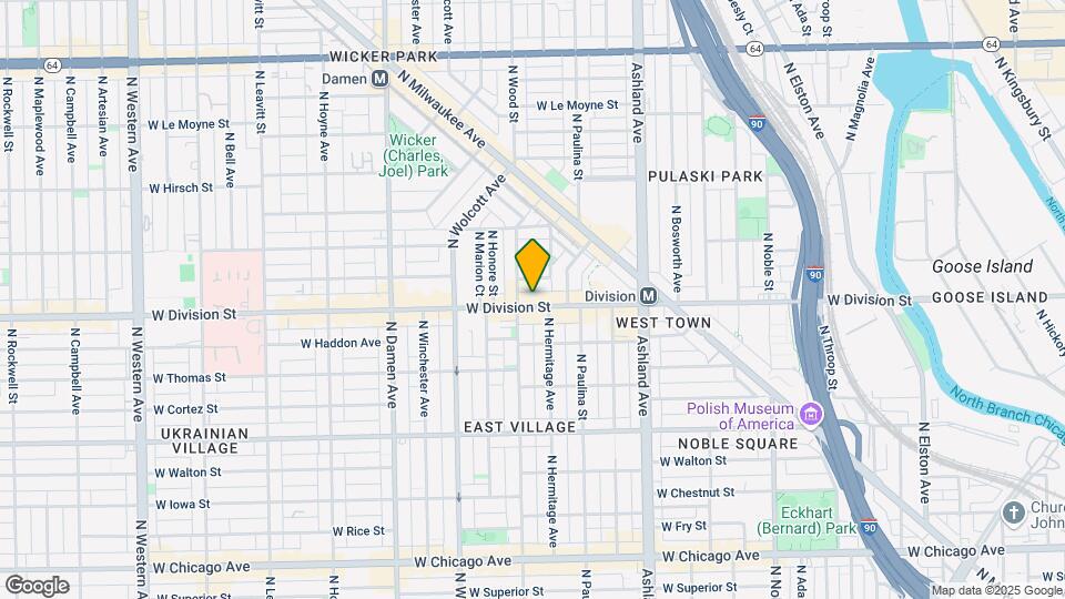 1746 W Division St Map and Location Details