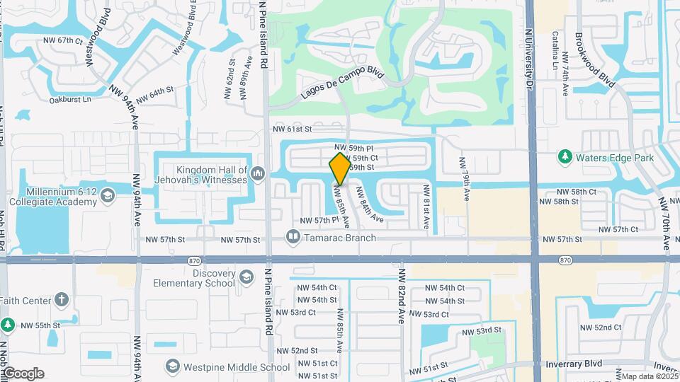 5802 NW 85th Ave Map and Location Details