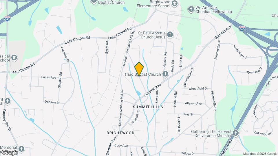 1816 Yarborough Dr, Unit 3 Map and Location Details