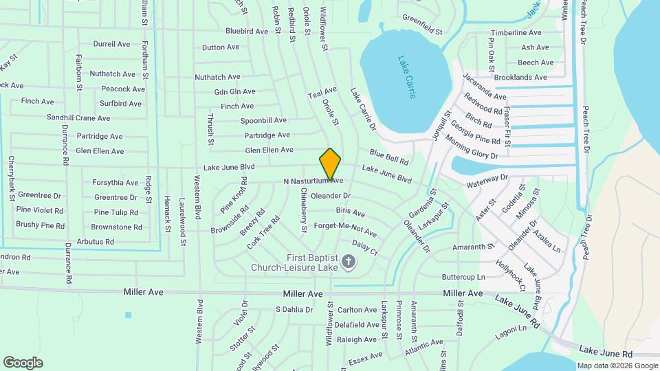 3373 Gossamer Ave Map and Location Details