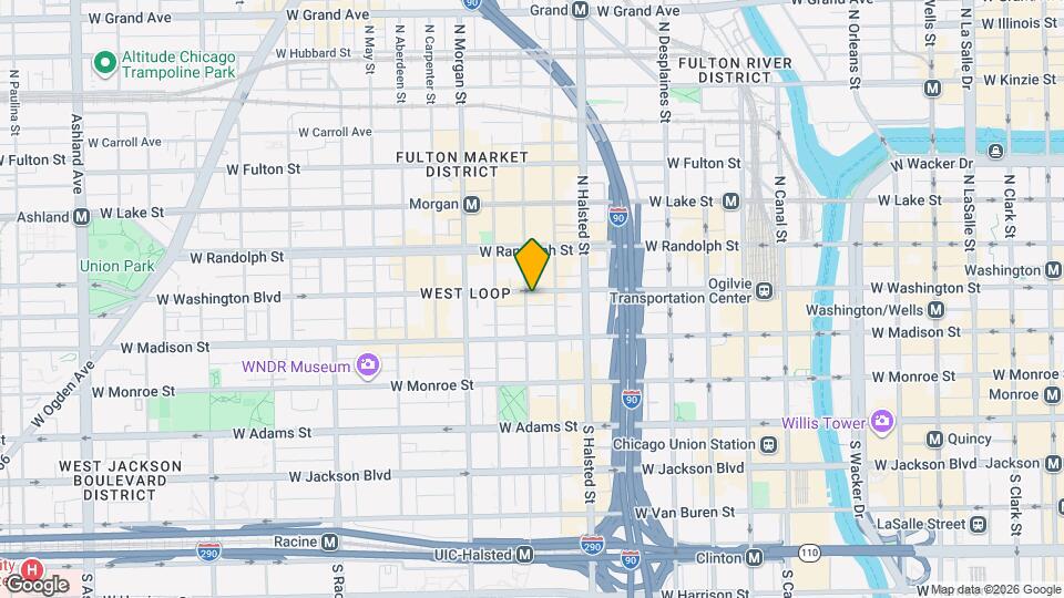 855 W Washington Blvd Map and Location Details