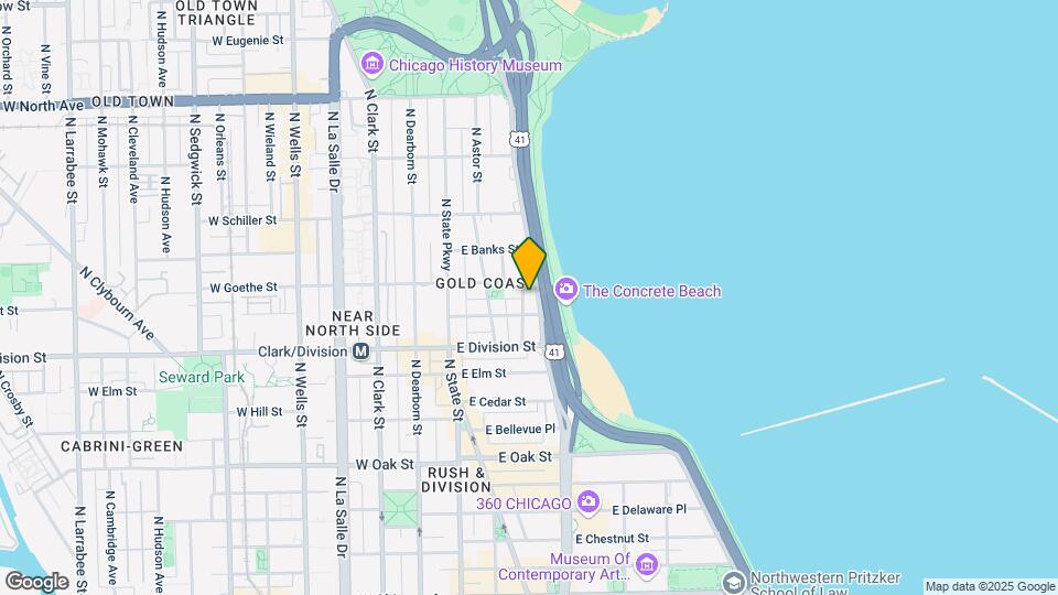 1242 N Lake Shore Dr Map and Location Details