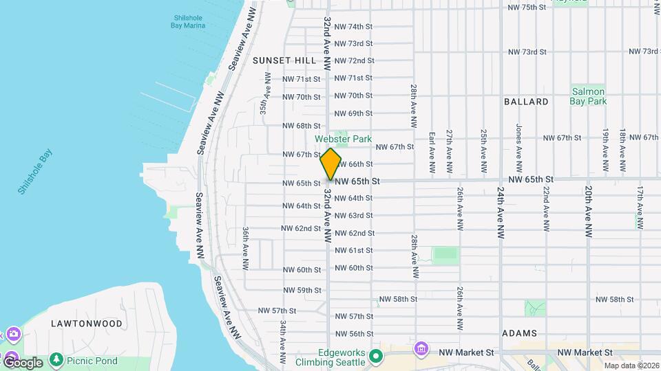 6406-6414 32nd Ave NW Map and Location Details