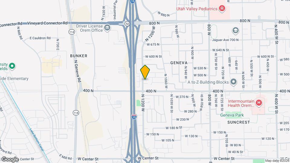 460 N 1200 W Map and Location Details