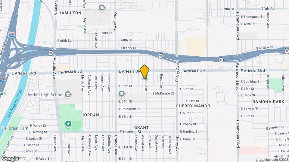 6529 Walnut Ave Mapa y Detalles de la Ubicación