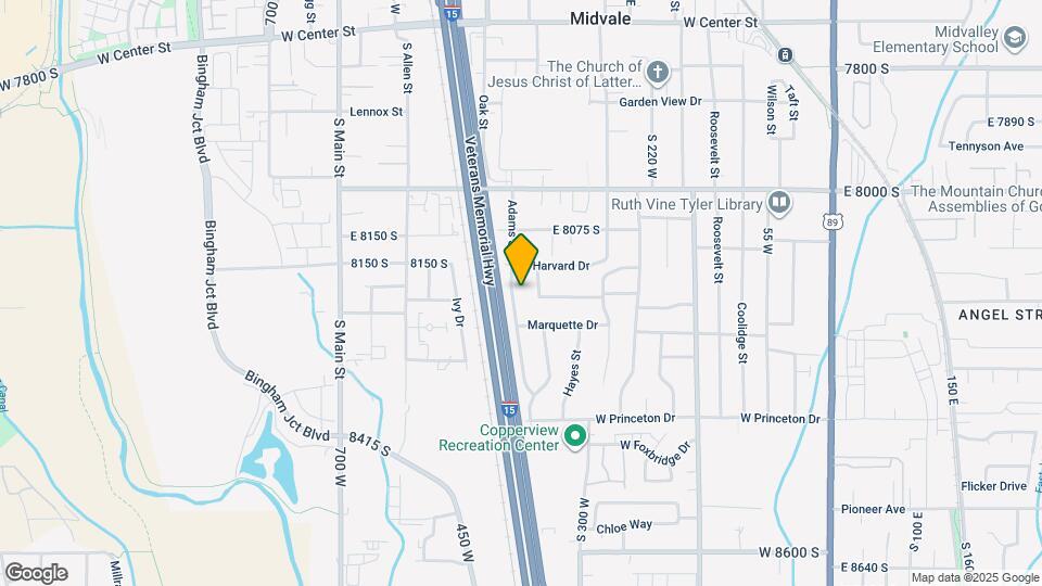 8173 S Adams St Map and Location Details