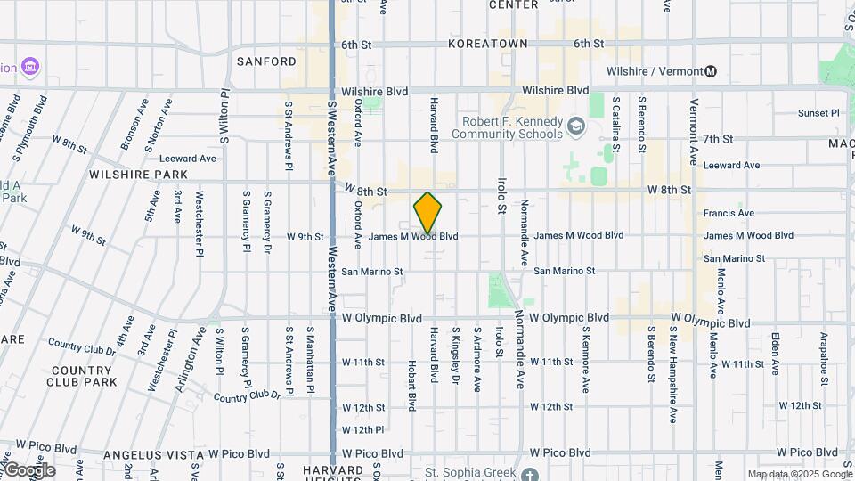 901 S Harvard Blvd Map and Location Details