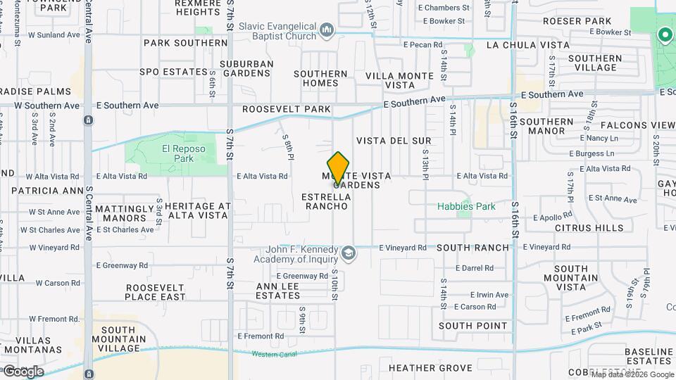 6417 S 10th St Map and Location Details