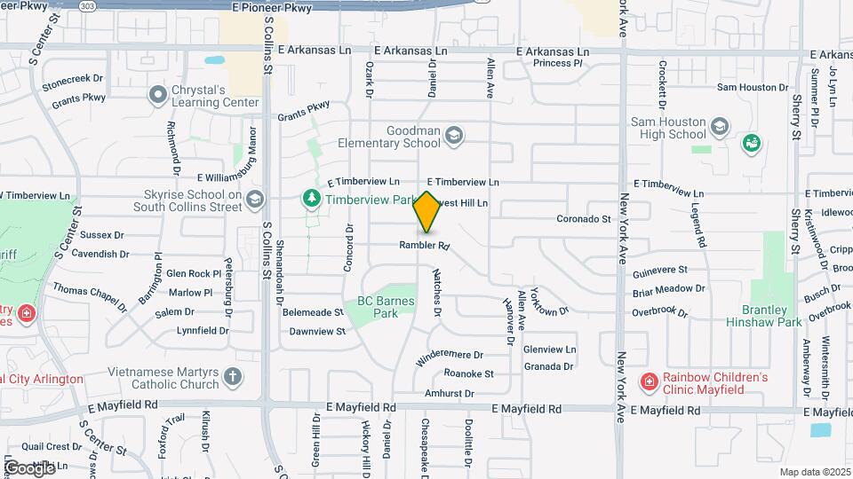 1403 Rambler Rd Map and Location Details