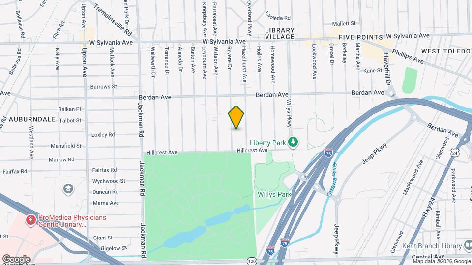 3606 Revere Dr Map and Location Details