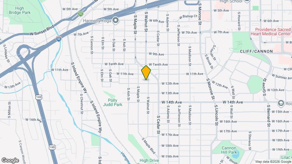 1122 S Walnut St Map and Location Details