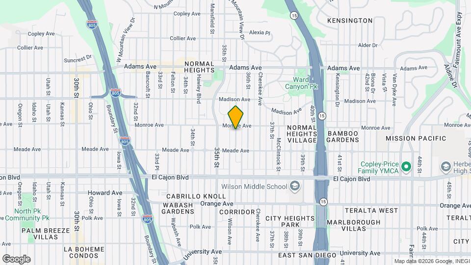 4476 Wilson Ave Mapa y Detalles de la Ubicación