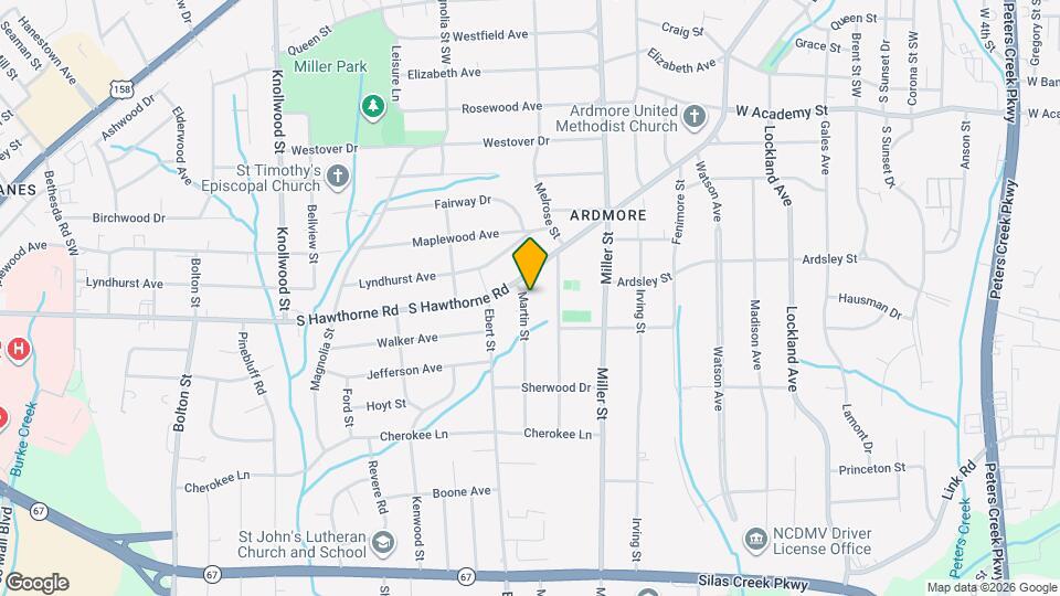 1015 Martin St Map and Location Details