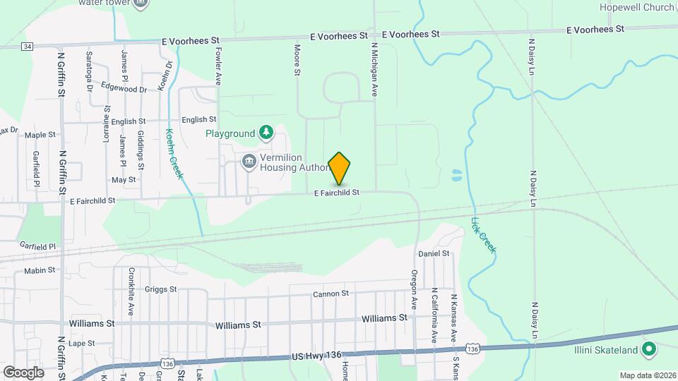 1911 E Fairchild St Map and Location Details