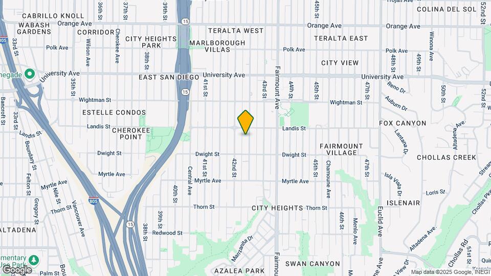 3662 Van Dyke Ave Map and Location Details