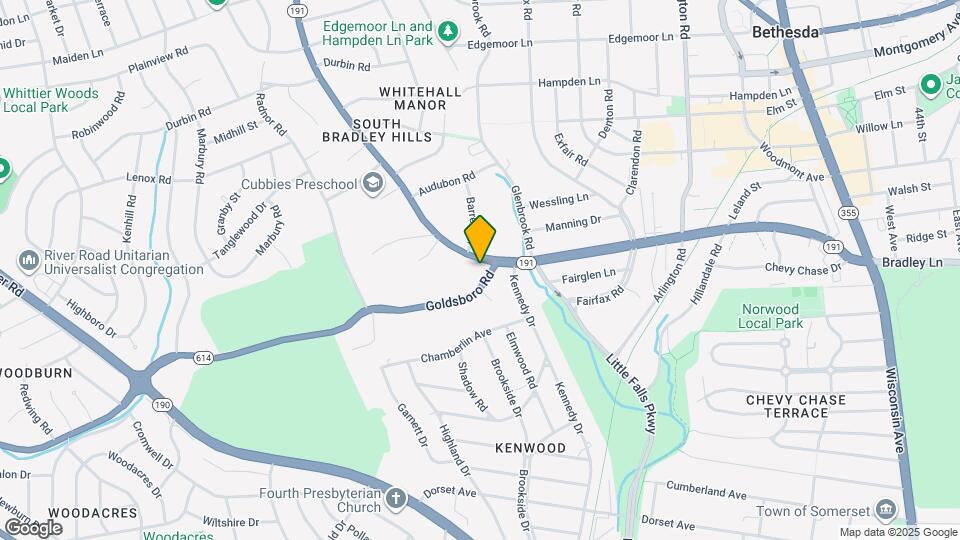 5301 Goldsboro Rd Map and Location Details