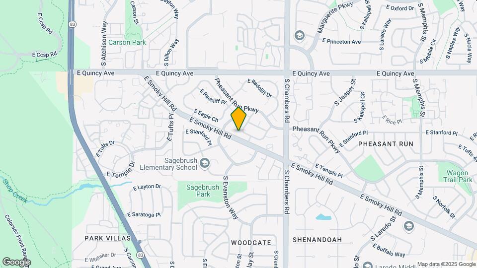 14995 E Stanford Dr Map and Location Details