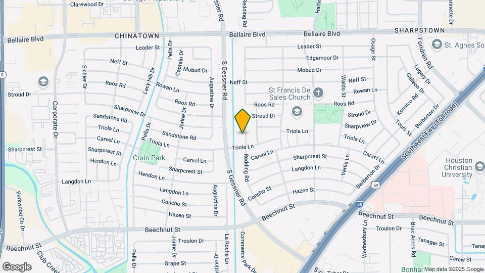 7414 Redding Rd Map and Location Details