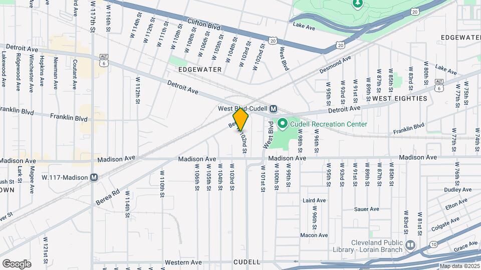 1528 W 102nd St Map and Location Details