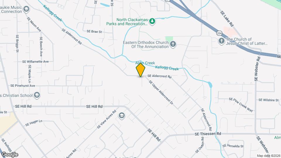 5112 SE Aldercrest Rd Map and Location Details
