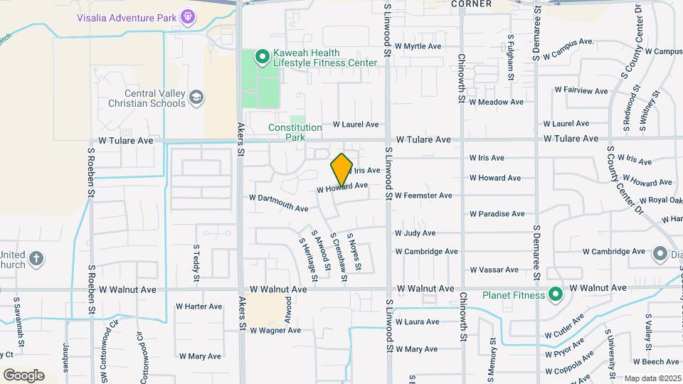 4633 W Howard Ave Map and Location Details