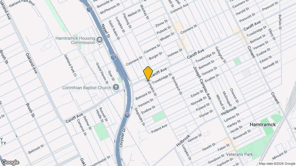 2061 Trowbridge St Mapa y Detalles de la Ubicación
