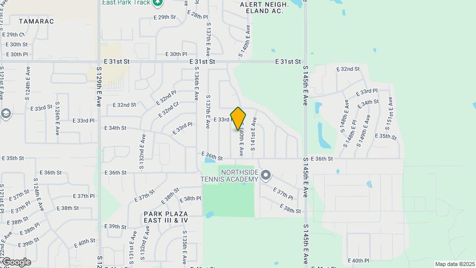 3332 S 140th E Ave Map and Location Details