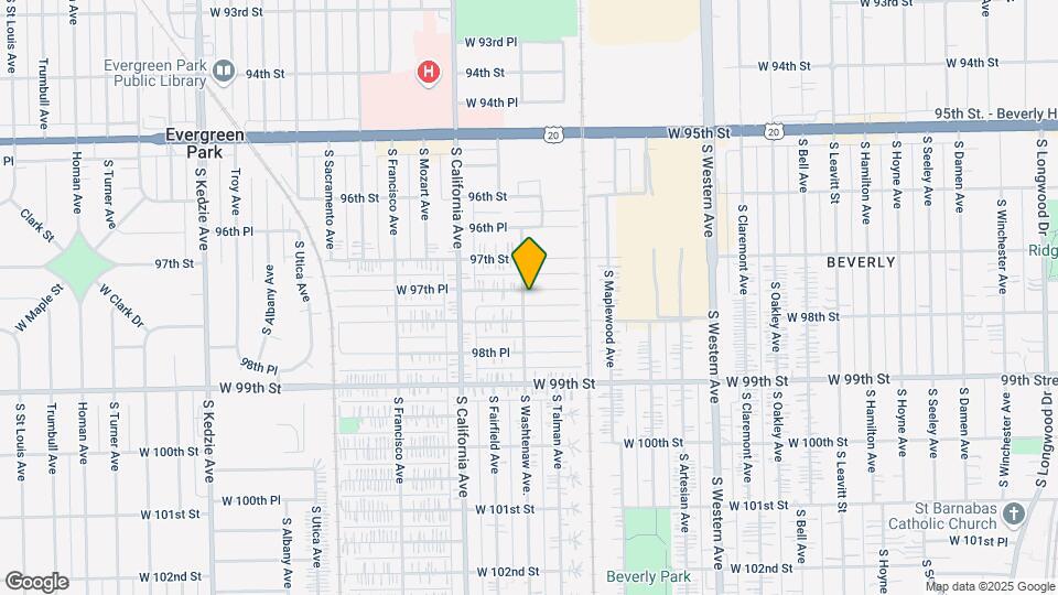2655 W 97th Pl Map and Location Details