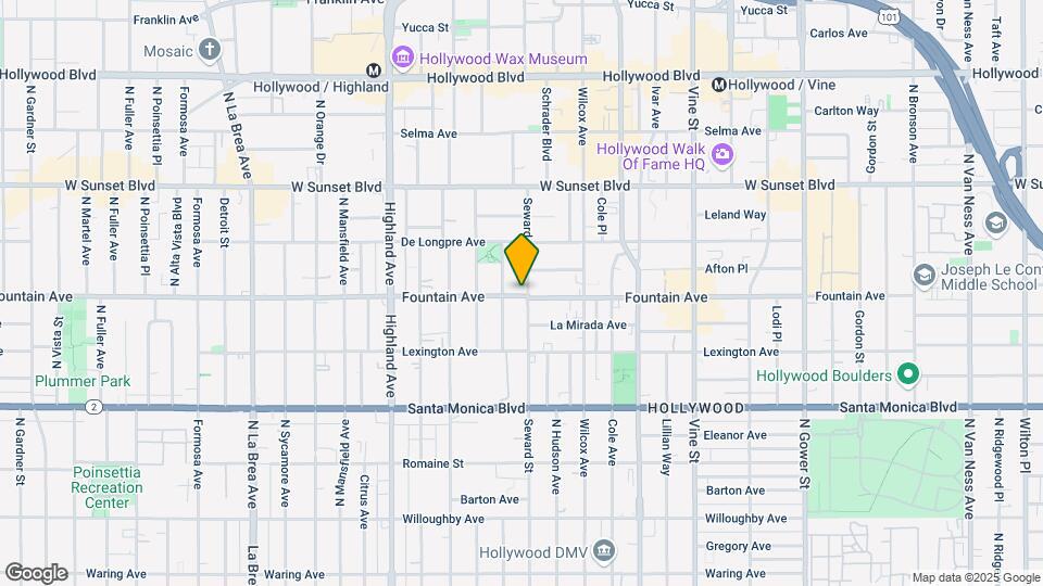1301 Seward St Mapa y Detalles de la Ubicación