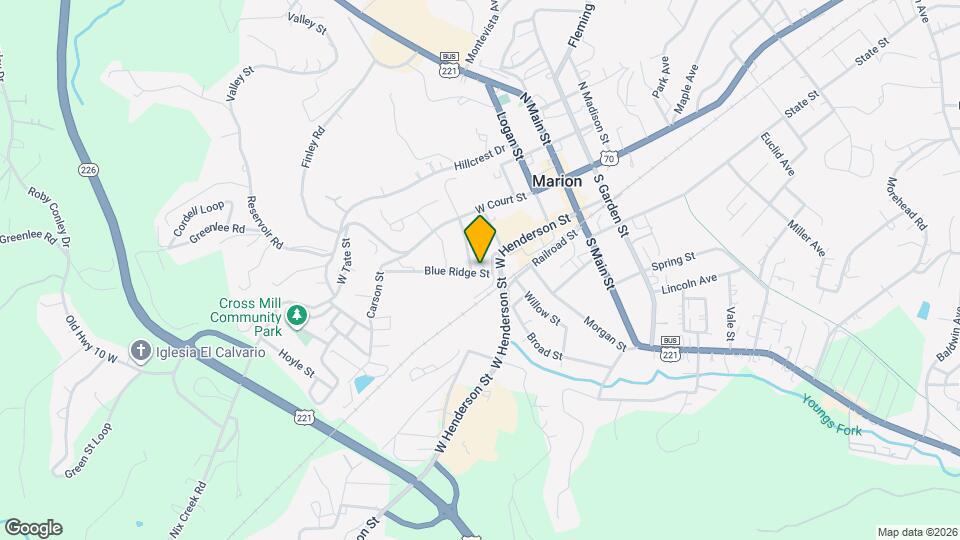 233 Blue Ridge St Map and Location Details