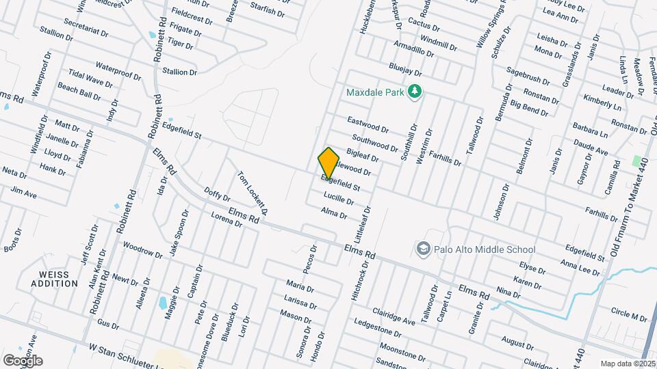 2802 Edgefield St Map and Location Details