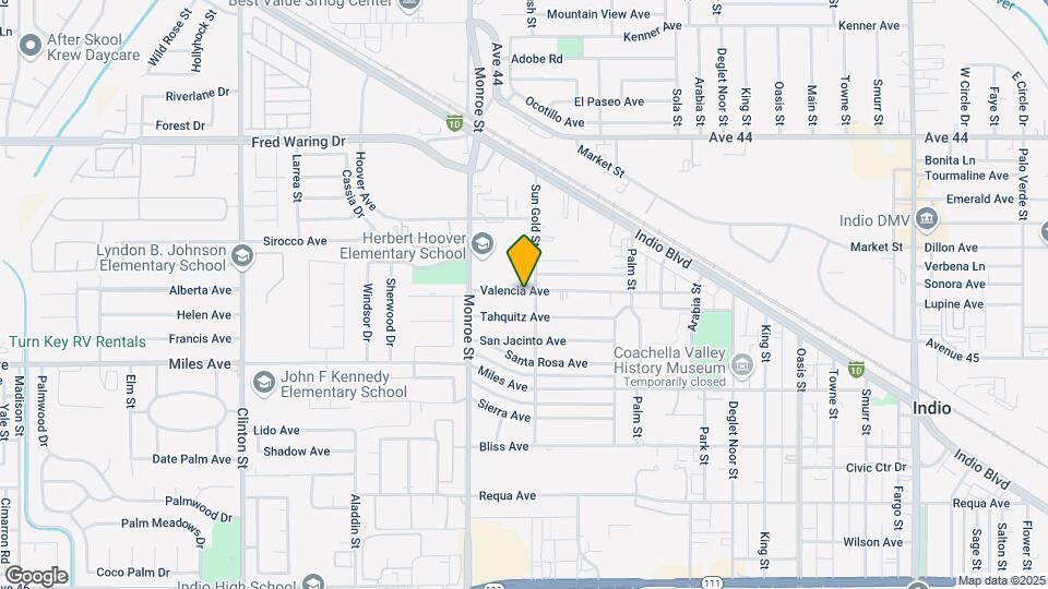 82145 Valencia Ave Map and Location Details