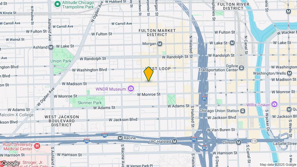 1035 W Madison St Map and Location Details