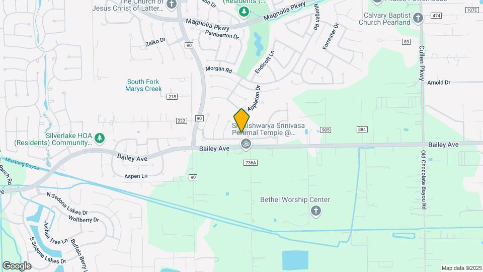 3607 Glenhill Drive Map and Location Details
