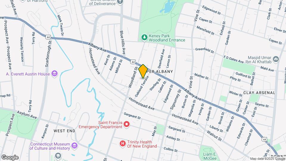 65 Oakland Ter, Unit 3rd floor Map and Location Details