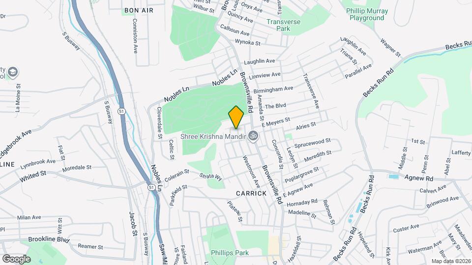 1610 Westmont Ave Map and Location Details