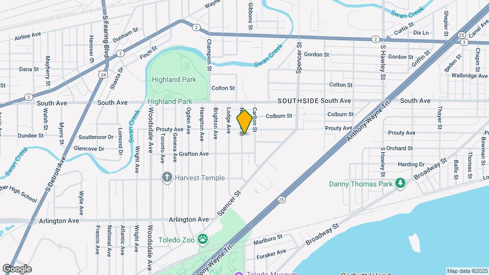 615 Nicholas St Mapa y Detalles de la Ubicación