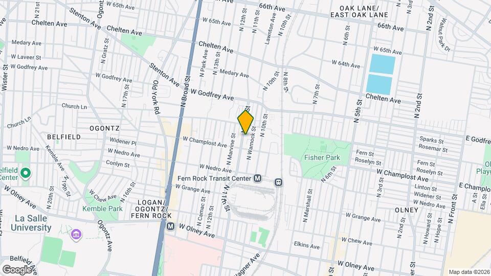 6017 N 11th St Map and Location Details