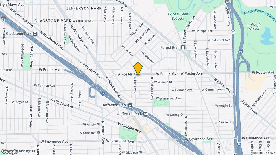 5351 W Foster Ave Map and Location Details