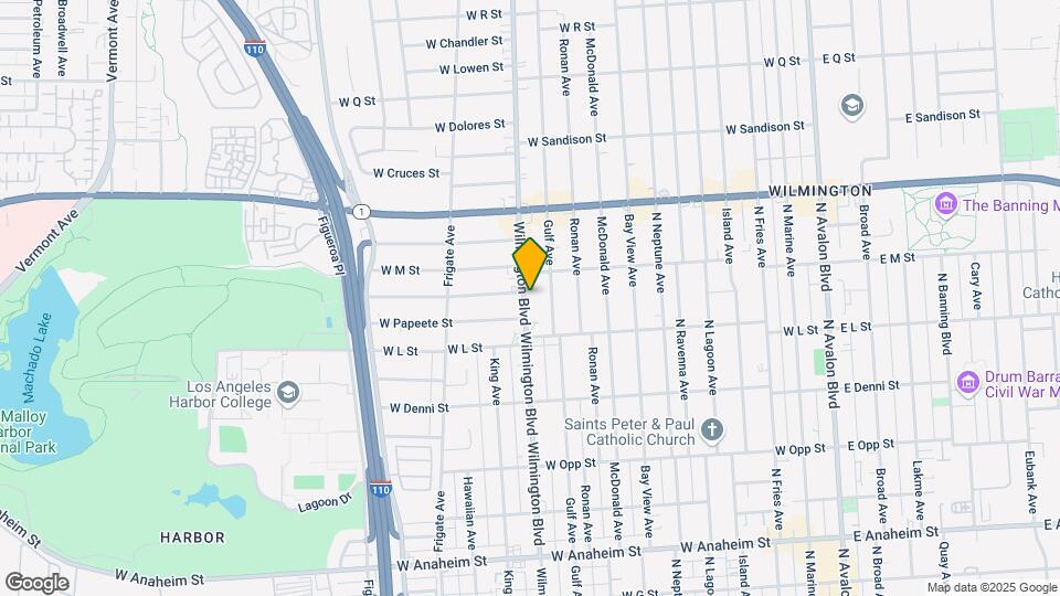 1242 N Wilmington Blvd Map and Location Details