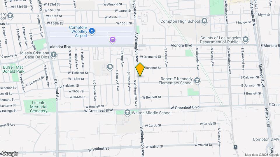 1236 S Wilmington Ave Map and Location Details