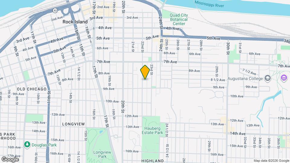 821 22nd St, Unit unit 2 Map and Location Details