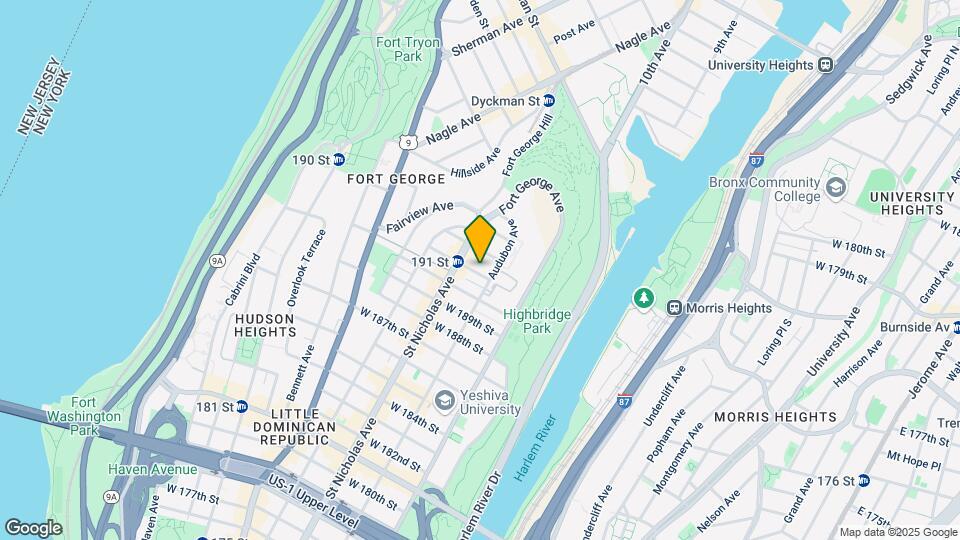 559 West 191st Street Map and Location Details