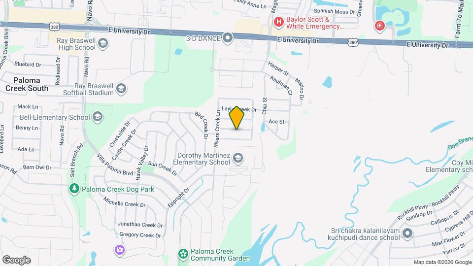 3104 Manuel Creek Dr Map and Location Details