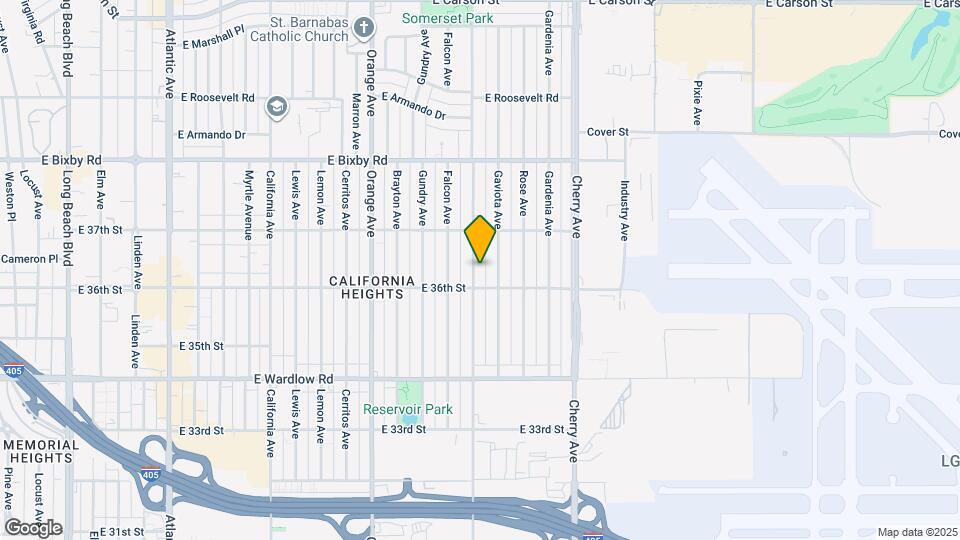 3618 Walnut Ave Map and Location Details