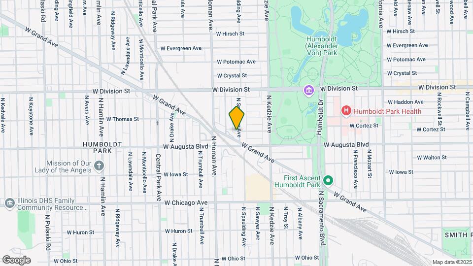1024 N Spaulding Ave Map and Location Details