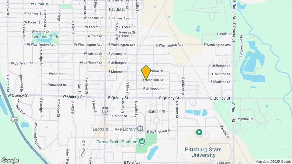 414 E Madison St Map and Location Details